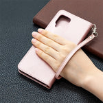 Plain Litchi Skin Stand Leather Wallet Phone Cover Shell for Samsung Galaxy A42 5G