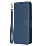 Plain PU Leather Wallet Phone Cover Shell for Samsung Galaxy A42 5G