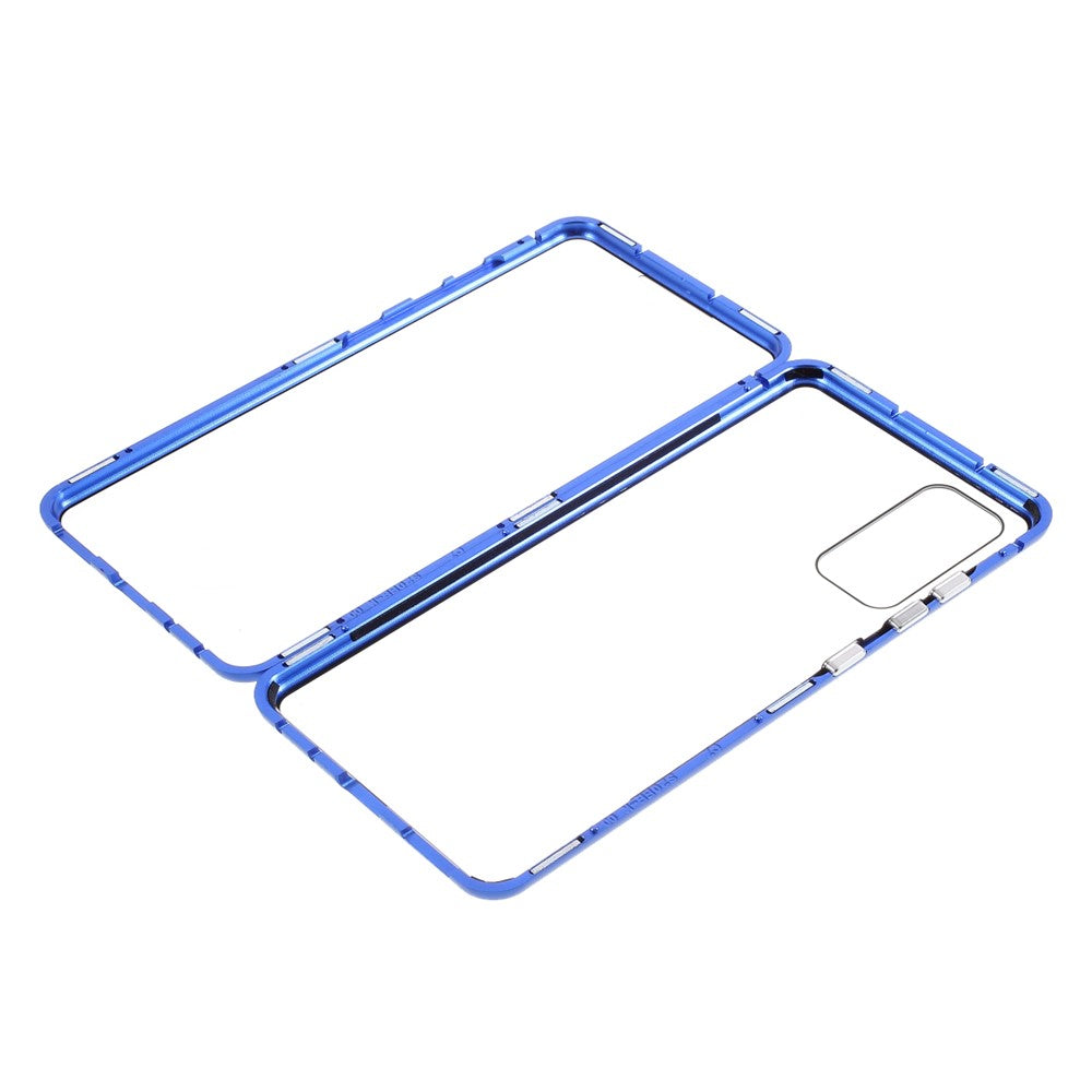 Skal til Samsung Galaxy S20 FE/S20 Fan Edition/S20 FE 5G/S20 Fan Edition 5G/S20 Lite/S20 FE 2022, alt-i-ét aftageligt metalskal + hærdet glas på begge sider (ingen fingeraftrykslås)