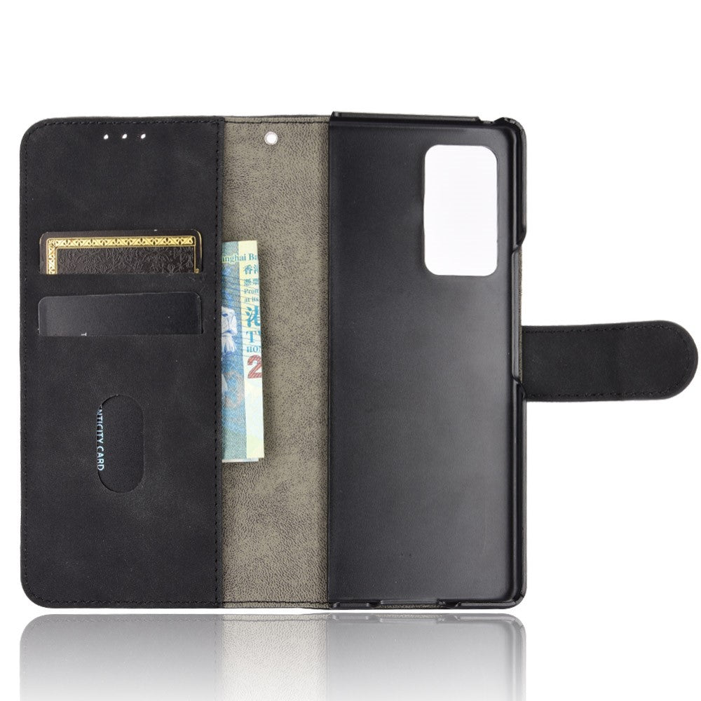 Skin-touch Leather Wallet Flip Case for Samsung Galaxy Z Fold2 5G