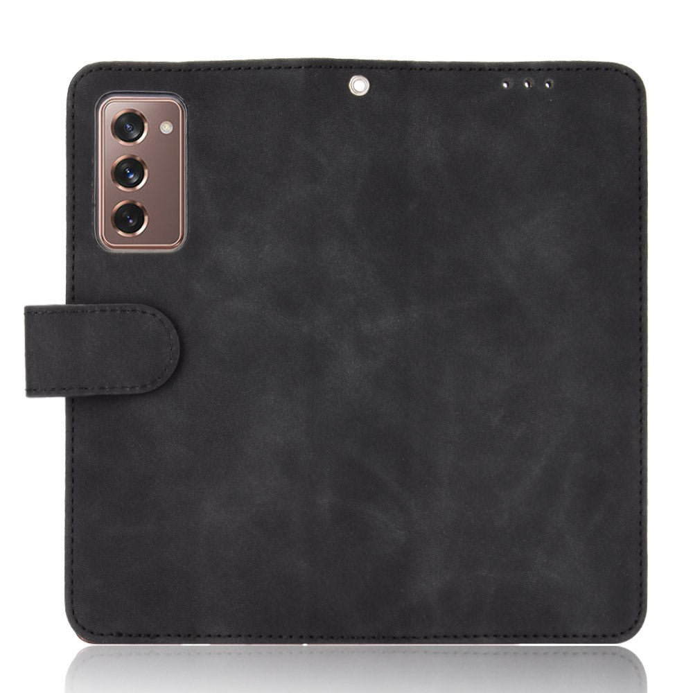 Skin-touch Leather Wallet Flip Case for Samsung Galaxy Z Fold2 5G