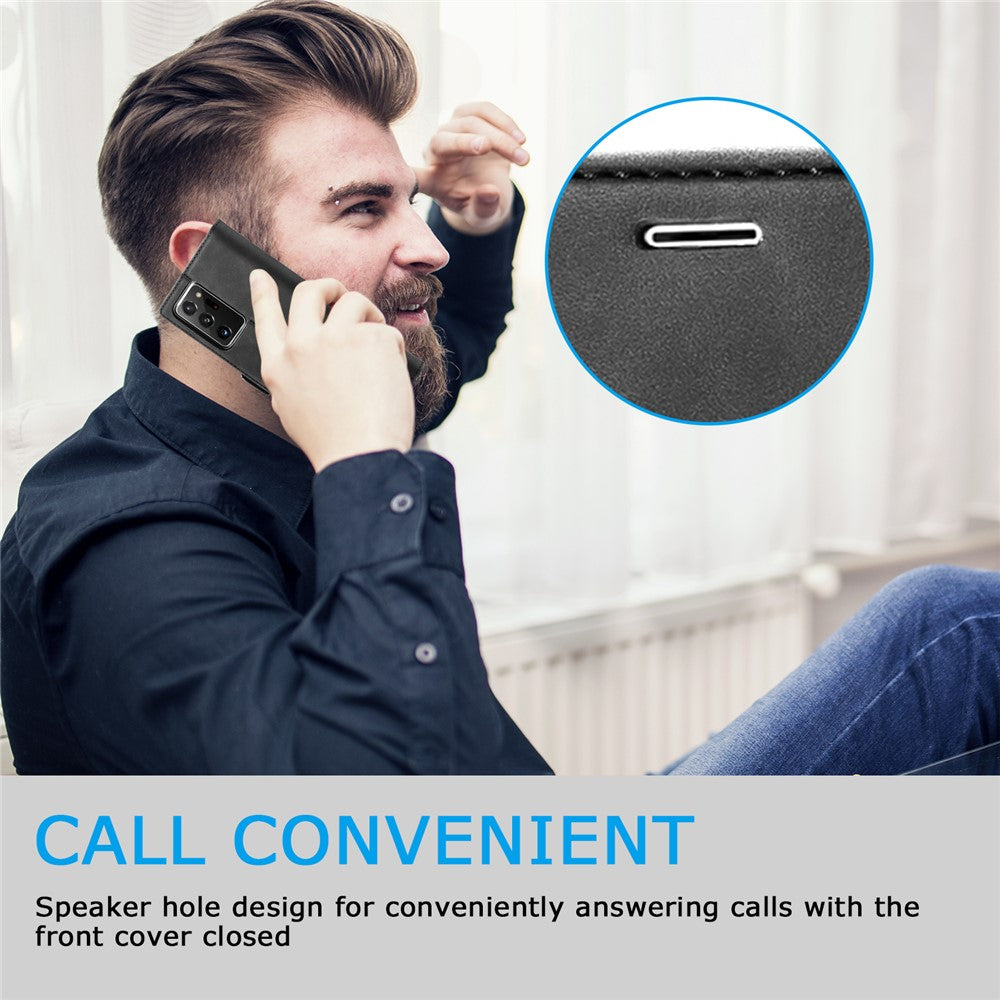 LC.IMEEKE LC Strong Magnetic Series Læderpung Telefon Beskyttende Skal til Samsung Galaxy Note20 Ultra/Note20 Ultra 5G