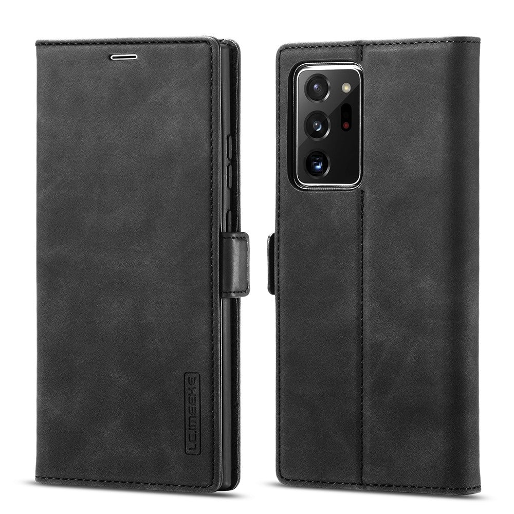 LC.IMEEKE LC Strong Magnetic Series læderpung telefonbeskyttelsescover til Samsung Galaxy Note20 Ultra/Note20 Ultra 5G