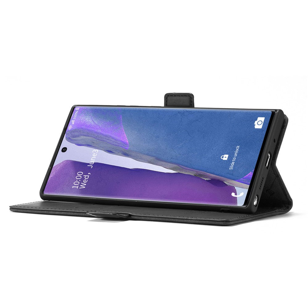 LC.IMEEKE LC Strong Magnetic Series læderpung telefonbeskyttelsescover til Samsung Galaxy Note20 Ultra/Note20 Ultra 5G