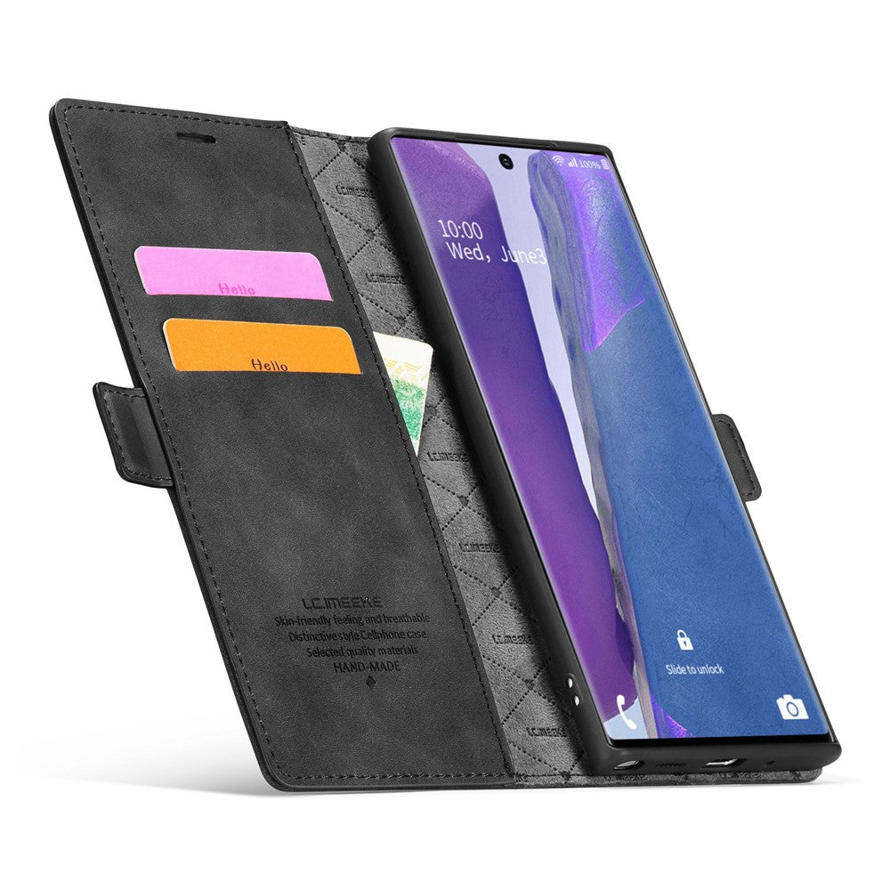 LC.IMEEKE LC Strong Magnetic Series Læderpung Telefon Beskyttende Skal til Samsung Galaxy Note20 Ultra/Note20 Ultra 5G