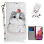 For Samsung Galaxy S20 FE/S20 Fan Edition/S20 FE 5G/S20 Fan Edition 5G/S20 Lite/S20 FE 2022 Light Spot Decor Pattern Printing Wallet Stand Leather Phone Case with Strap
