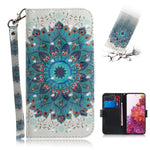 For Samsung Galaxy S20 FE/S20 Fan Edition/S20 FE 5G/S20 Fan Edition 5G/S20 Lite/S20 FE 2022 Light Spot Decor Pattern Printing Wallet Stand Leather Phone Case with Strap