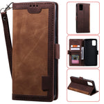 For Samsung Galaxy S20 FE/S20 Fan Edition/S20 FE 5G/S20 Fan Edition 5G/S20 Lite/S20 FE 2022 Vintage Splicing Style Wallet Stand Leather Cover Case