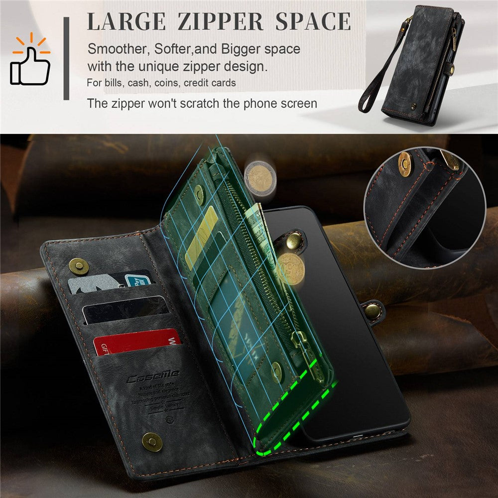 CASEME til Samsung Galaxy S20 FE / S20 Fan Edition / S20 FE 5G / S20 Fan Edition 5G / S20 Lite / S20 FE 2022 008 Series Multifunktionel 2-i-1 Wallet TPU+PU Læder Telefoncover