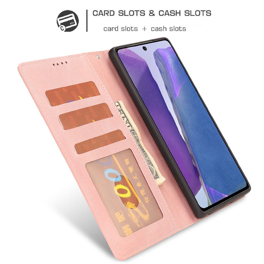 Samsung Galaxy S20 FE/S20 Fan Edition/S20 FE 5G/S20 Fan Edition 5G/S20 Lite/S20 FE 2022 Klassiskt PU-läderskal med plånbok och stativ
