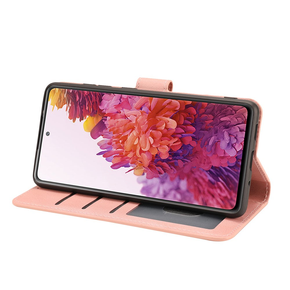 Samsung Galaxy S20 FE/S20 Fan Edition/S20 FE 5G/S20 Fan Edition 5G/S20 Lite/S20 FE 2022 Klassiskt PU-läderskal med plånbok och stativ