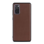 For Samsung Galaxy S20 FE/S20 Fan Edition/S20 FE 5G/S20 Fan Edition 5G/S20 Lite/S20 FE 2022 Genuine Leather Coated TPU + PC Shell
