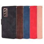 Til Samsung Galaxy Z Fold2 5G Læderetui med flere kortpladser, pung, standfunktion, skal, beskytter, telefoncover