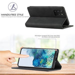 LC.IMEEKE Auto-Absorbed Leather Wallet Stand Phone Protective Shell with Wallet Stand for Samsung Galaxy S20 Plus/S20 Plus 5G