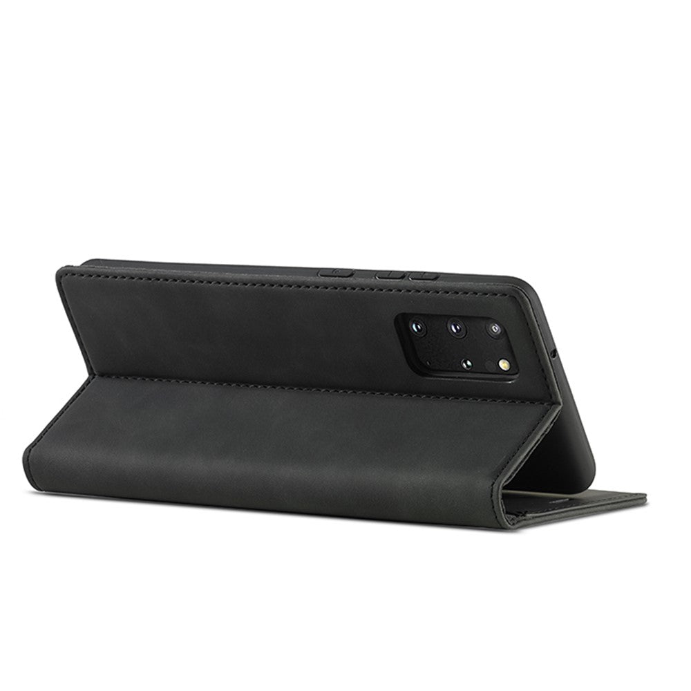 LC.IMEEKE Auto-Absorbed Leather Wallet Stand Phone Protective Shell with Wallet Stand for Samsung Galaxy S20 Plus/S20 Plus 5G