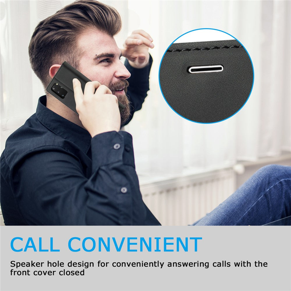 LC.IMEEKE LC Starkt Magnetisk Läderplånbok mobilskyddsskal för Samsung Galaxy S20 Ultra