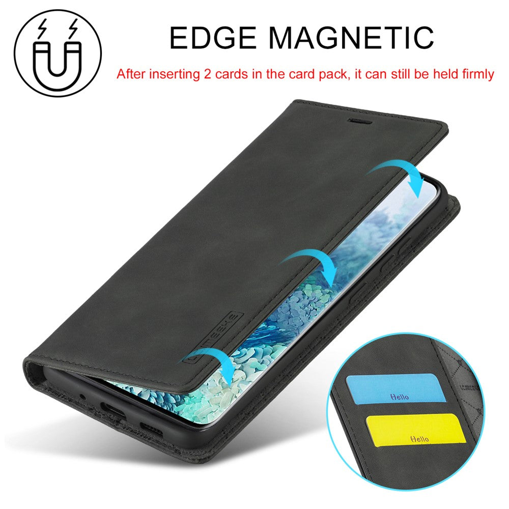 LC.IMEEKE LC Starkt Magnetisk Läderplånbok mobilskyddsskal för Samsung Galaxy S20 Ultra