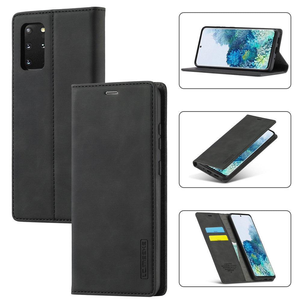 LC.IMEEKE LC Starkt Magnetisk Läderplånbok mobilskyddsskal för Samsung Galaxy S20 Ultra