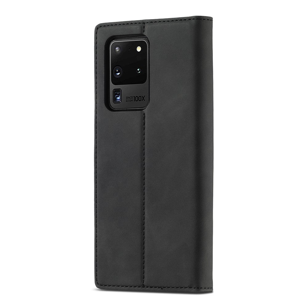 LC.IMEEKE LC Starkt Magnetisk Läderplånbok mobilskyddsskal för Samsung Galaxy S20 Ultra