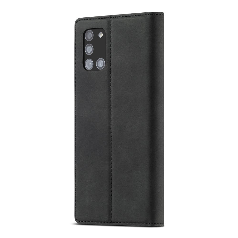LC.IMEEKE LC Læderpung Auto Absorberende Telefonbeskytter til Samsung Galaxy A51 SM-A515/M40S