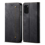 Jeans Cloth Texture TPU + PU Leather Phone Cover Case for Samsung Galaxy S20 FE/S20 FE 5G/S20 Lite/S20 FE 2022