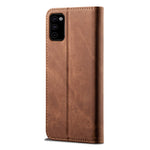 Leisure Style Cell Phone Cover Case in Jeans Cloth Texture for Samsung Galaxy M51 (without Fingerprint Version)