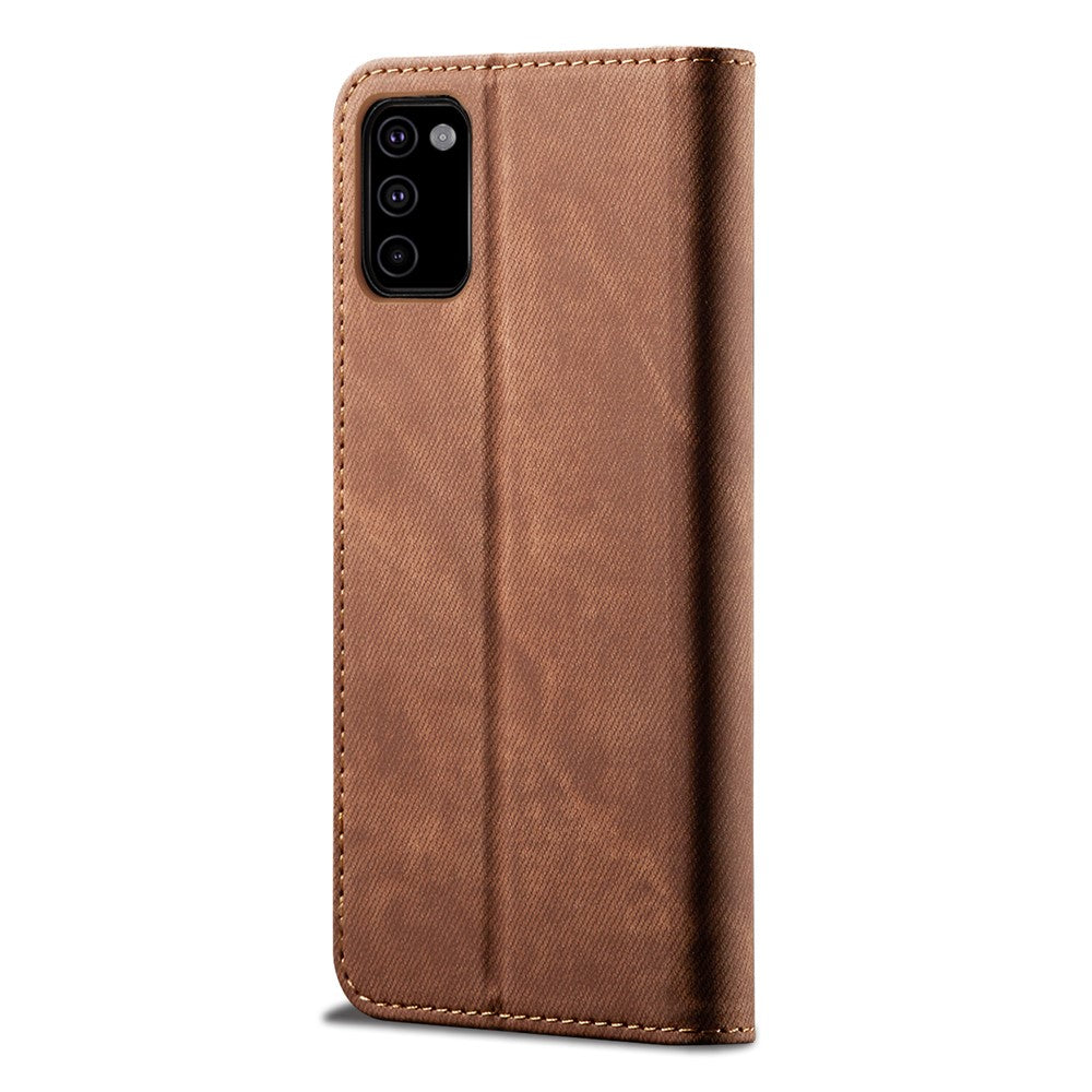 Leisure Style Cell Phone Cover Case in Jeans Cloth Texture for Samsung Galaxy M51 (without Fingerprint Version)