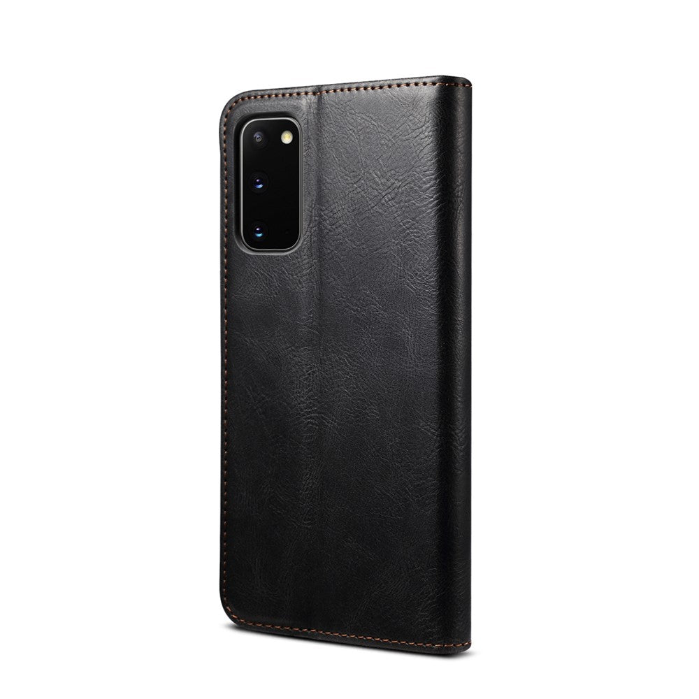 Waxy Crazy Horse Texture Leather Phone Cover Case for Samsung Galaxy S20 FE/S20 FE 5G/S20 Lite/S20 FE 2022