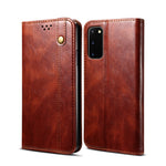 Waxy Crazy Horse Texture Leather Phone Cover Case for Samsung Galaxy S20 FE/S20 FE 5G/S20 Lite/S20 FE 2022