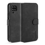 DG.MING Retro Style Leather Wallet Stand Phone Cover for Samsung Galaxy A42 5G