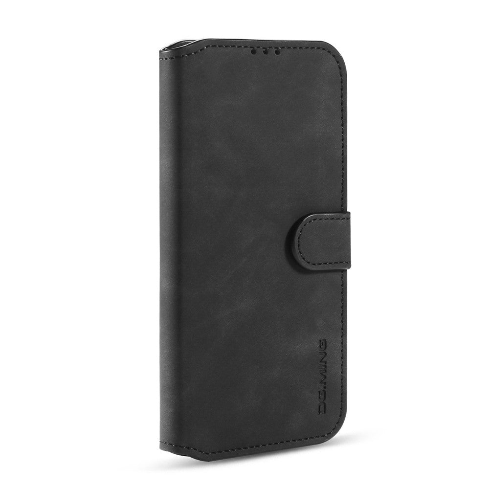 DG.MING Retro Style Leather Wallet Stand Phone Cover for Samsung Galaxy A42 5G