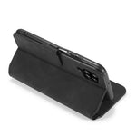 DG.MING Retro Style Leather Wallet Stand Phone Cover for Samsung Galaxy A42 5G