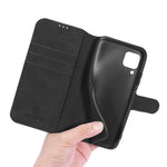 DG.MING Retro Style Leather Wallet Stand Phone Cover for Samsung Galaxy A42 5G