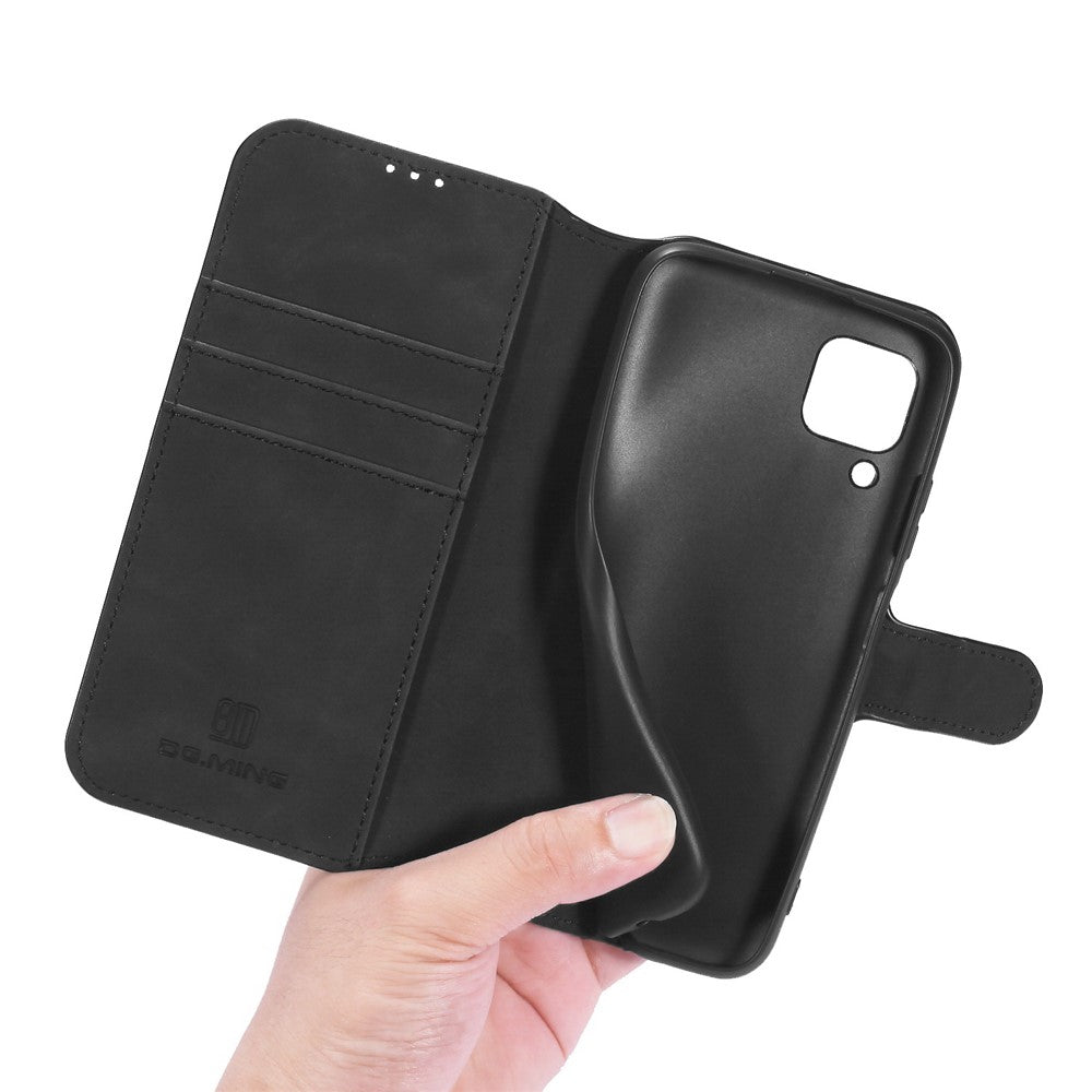 DG.MING Retro Style Leather Wallet Stand Phone Cover for Samsung Galaxy A42 5G