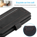 Zipper Pocket 9 Card Slots Leather Wallet Case for Samsung Galaxy S20 FE/S20 FE 5G/S20 Lite/S20 FE 2022