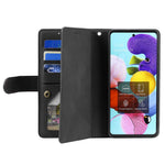 Zipper Pocket 9 Card Slots Leather Wallet Case for Samsung Galaxy S20 FE/S20 FE 5G/S20 Lite/S20 FE 2022