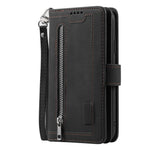 Zipper Pocket 9 Card Slots Leather Wallet Case for Samsung Galaxy S20 FE/S20 FE 5G/S20 Lite/S20 FE 2022
