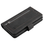 Zipper Pocket 9 Card Slots Leather Wallet Case for Samsung Galaxy S20 FE/S20 FE 5G/S20 Lite/S20 FE 2022