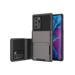 Flip Card Holder TPU+PC Hybrid Case for Samsung Galaxy Note 20 Ultra/Note 20 Ultra 5G