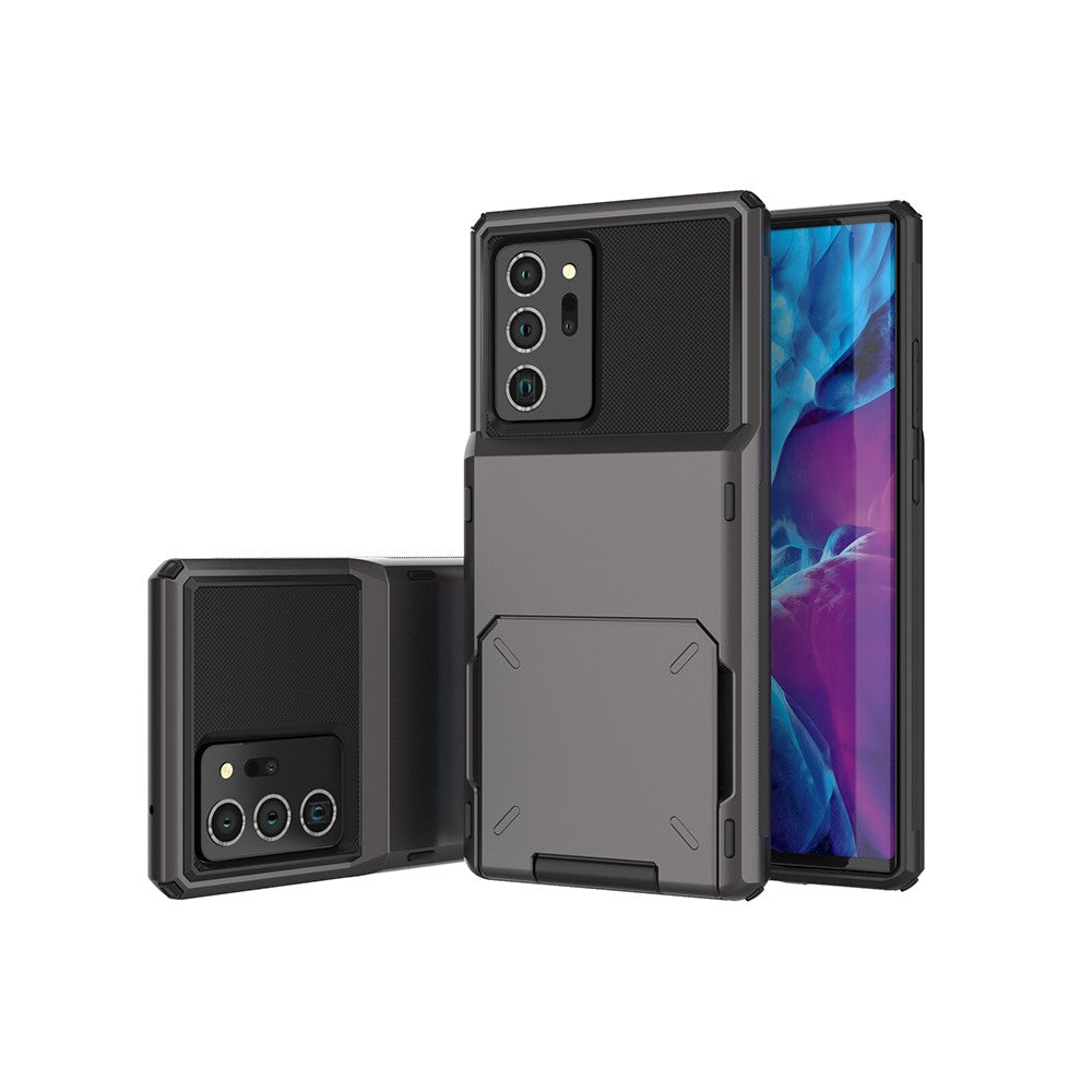 Flip Card Holder TPU+PC Hybrid Case for Samsung Galaxy Note 20 Ultra/Note 20 Ultra 5G