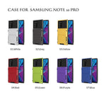 Flip Card Holder TPU+PC Hybrid Case for Samsung Galaxy Note 20 Ultra/Note 20 Ultra 5G