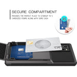 Flip Card Holder TPU+PC Hybrid Case for Samsung Galaxy Note 20 Ultra/Note 20 Ultra 5G