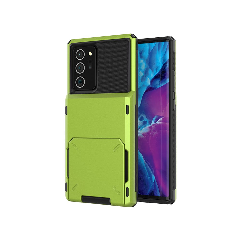Flip Card Holder TPU+PC Hybrid Case for Samsung Galaxy Note 20 Ultra/Note 20 Ultra 5G