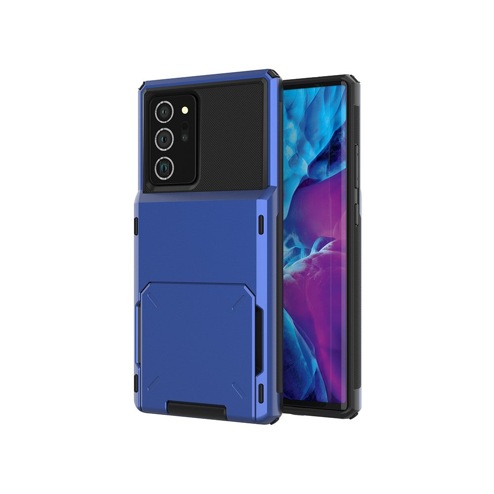 Flip Card Holder TPU+PC Hybrid Case for Samsung Galaxy Note 20 Ultra/Note 20 Ultra 5G