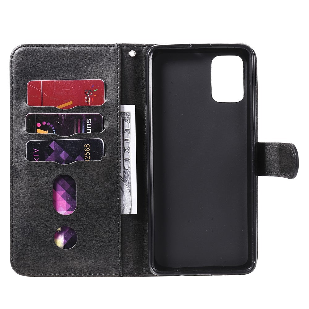 Zipper Pocket Leather Wallet Stand Case for Samsung Galaxy S20 FE 4G/5G/2022/S20 Lite