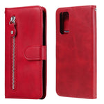 Zipper Pocket Leather Wallet Stand Case for Samsung Galaxy S20 FE 4G/5G/2022/S20 Lite