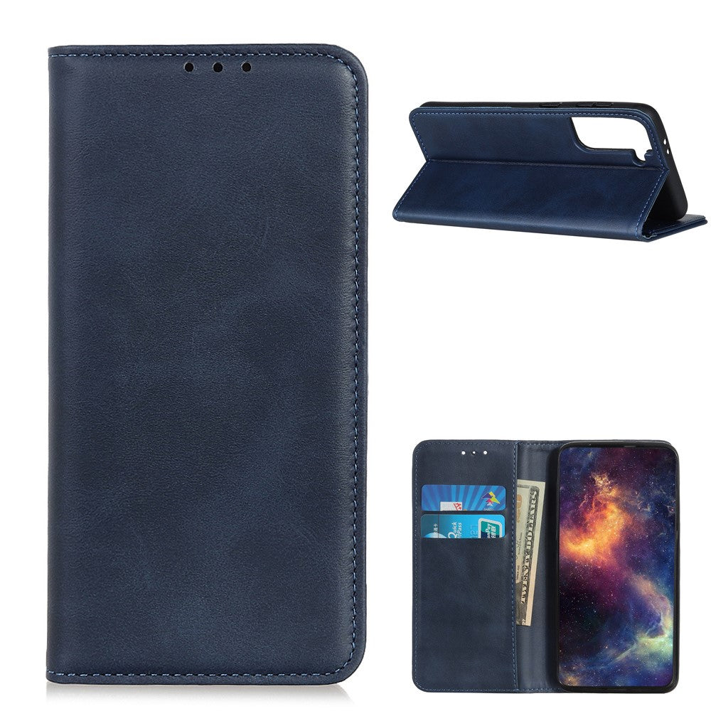 Auto-absorbed Split Leather Cover for Samsung Galaxy S21 5G/S21 4G