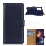 For Samsung Galaxy S21 5G/S21 4G Shockproof Anti-dust Anti-scratch Protective Leather Wallet Phone Case Stand Smartphone Covering Shell Phone Cover