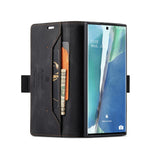 AUTSPACE A01 Series RFID Blocking Retro Matte Leather Wallet Cover for Samsung Galaxy Note20 Ultra/Note20 Ultra 5G