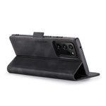 AUTSPACE A01 Series RFID Blocking Retro Matte Leather Wallet Cover for Samsung Galaxy Note20 Ultra/Note20 Ultra 5G